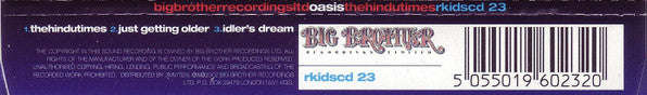 Oasis (2) : The Hindu Times (CD, Single)