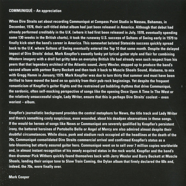 Dire Straits : Communiqué (CD, Album, RE, RM, RP, Arv)