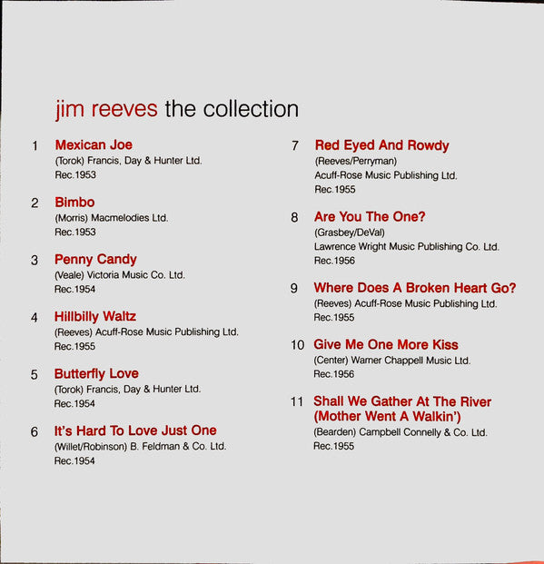 Jim Reeves : The Collection (CD, Album, Comp)