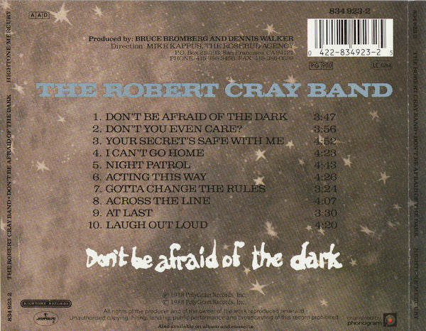 The Robert Cray Band : Don't Be Afraid Of The Dark (CD, Album)