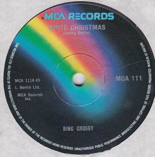Bing Crosby : White Christmas (7", Single, RE, RP, Sol)