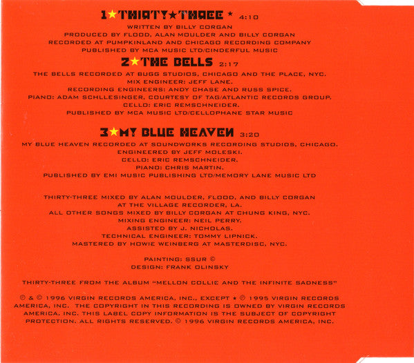 The Smashing Pumpkins : Thirty-Three (CD, Single, N°2)