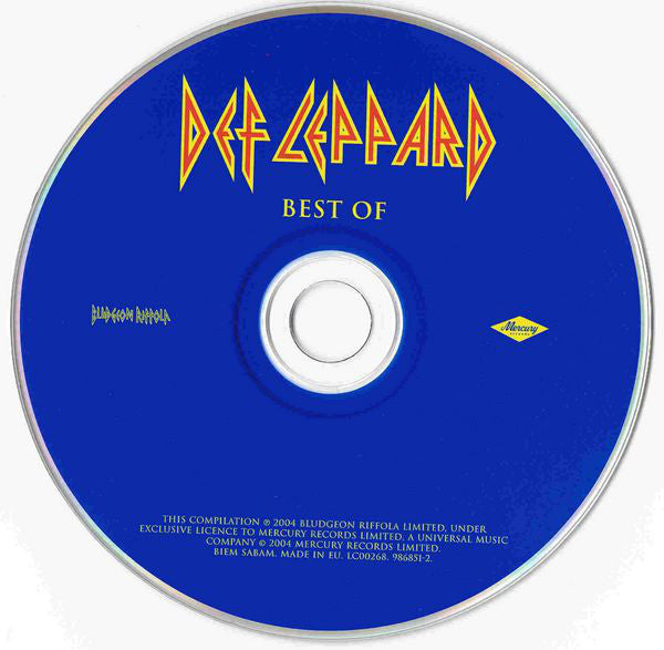 Def Leppard : Best Of (CD, Comp, RP)