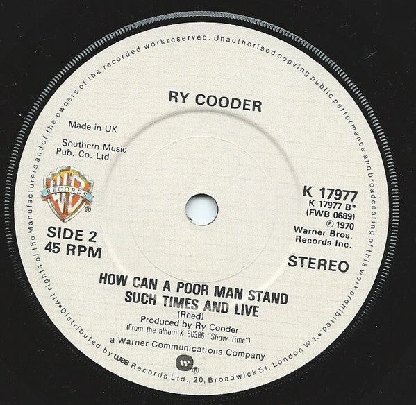 Ry Cooder : Which Came First (7", Single)