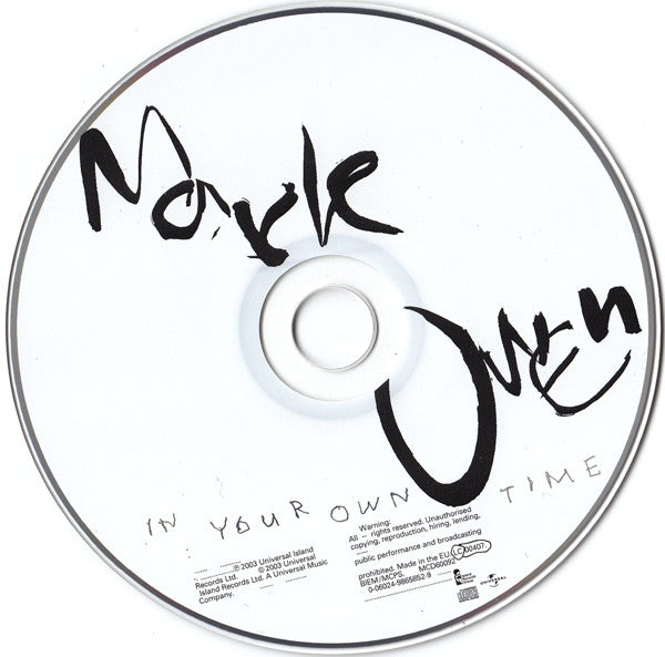 Mark Owen : In Your Own Time (CD, Album, S/Edition)