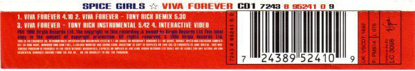 Spice Girls : Viva Forever (CD, Single, Enh, CD1)