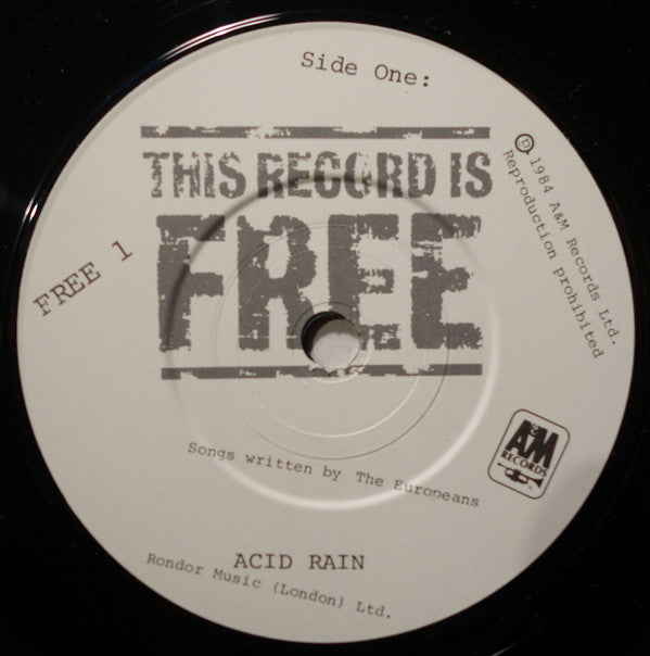Europeans : This Record Is Free (7", Smplr)