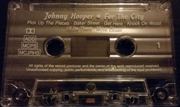 Johnny Hooper : For The City (Cass, Album)