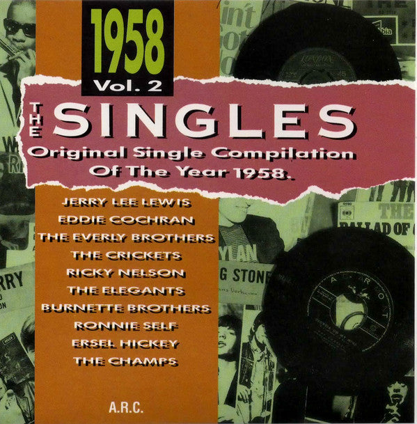 Various : The Singles-Original Single Compilation Of The Year 1958 Vol. 2 (CD, Comp)