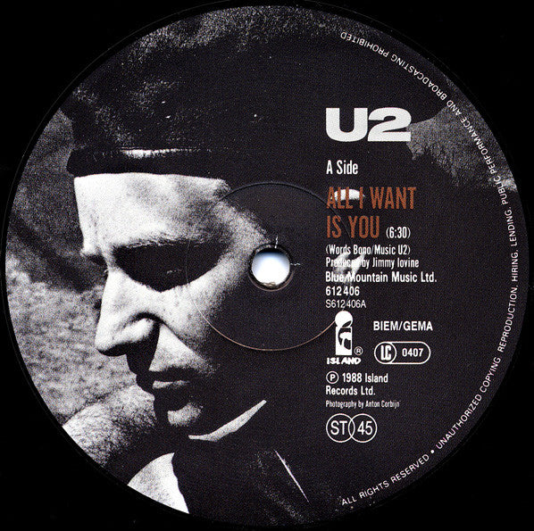 U2 : All I Want Is You (12", Maxi)
