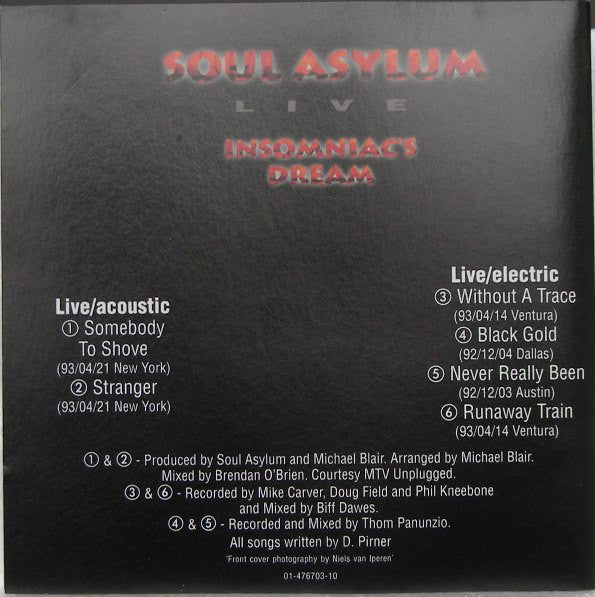 Soul Asylum (2) : Insomniac's Dream (Live) (CD, EP, Comp)