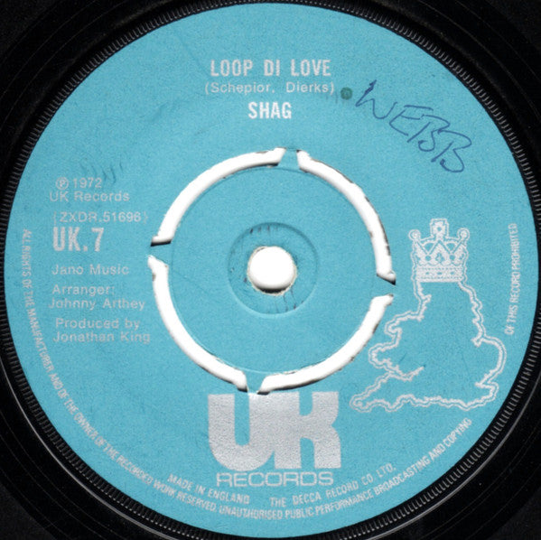 Shag (3) : Loop Di Love (7")