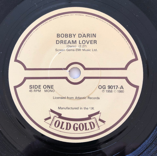Bobby Darin : Dream Lover (7", Single)
