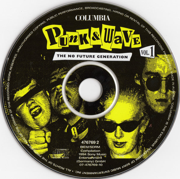 Various : Punk & Wave Vol. 1 - The No Future Generation (CD, Comp)