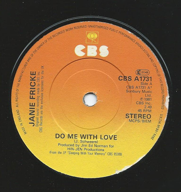 Janie Fricke : Do Me With Love (7", Single)