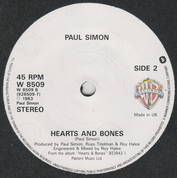 Paul Simon : The Boy In The Bubble (Remix} (7", Single, Pap)