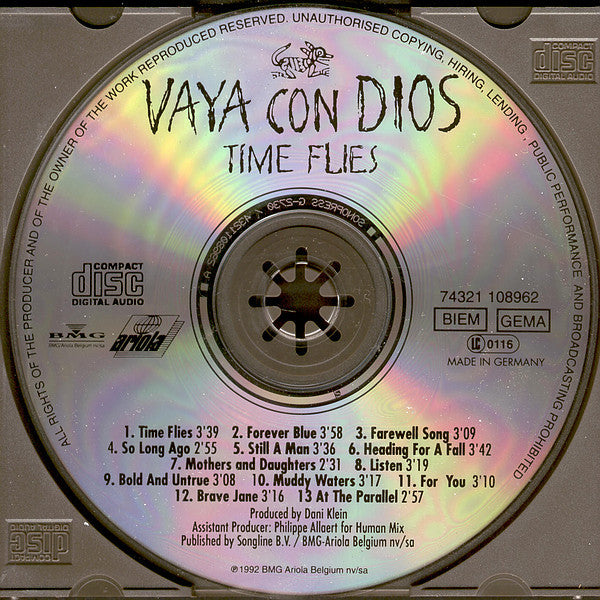 Vaya Con Dios : Time Flies (CD, Album)