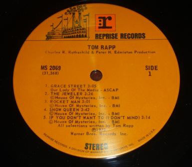 Tom Rapp : Familiar Songs (LP, Album)