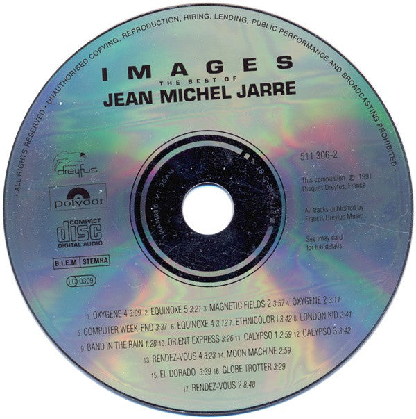 Jean-Michel Jarre : Images: The Best Of Jean Michel Jarre (CD, Comp, RM)