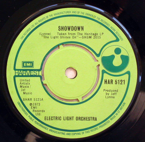 Electric Light Orchestra : Showdown / Roll Over Beethoven (7", Single)