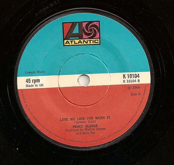 Percy Sledge : When A Man Loves A Woman (7", Single, RE, Sol)