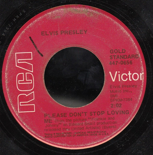 Elvis Presley : Frankie And Johnny  (7", Single, RE)