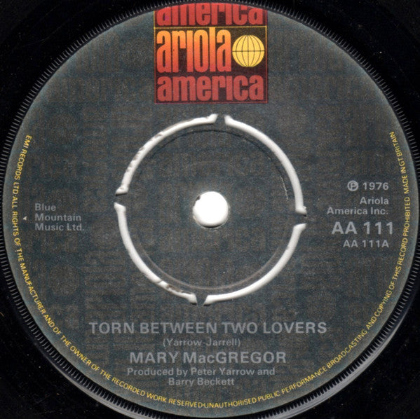 Mary MacGregor : Torn Between Two Lovers (7", Single)