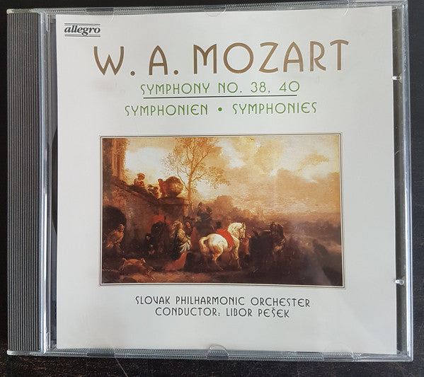 Wolfgang Amadeus Mozart, Slovak Philharmonic Orchestra, Libor Pešek : Symphony No. 38, 40 (CD)