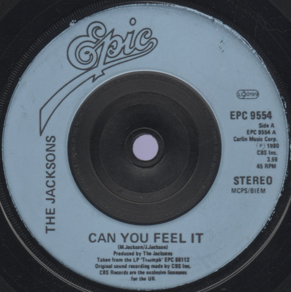 The Jacksons : Can You Feel It (7", Single, Inj)