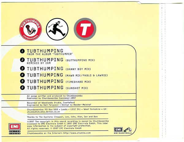 Chumbawamba : Tubthumping (CD, Single)