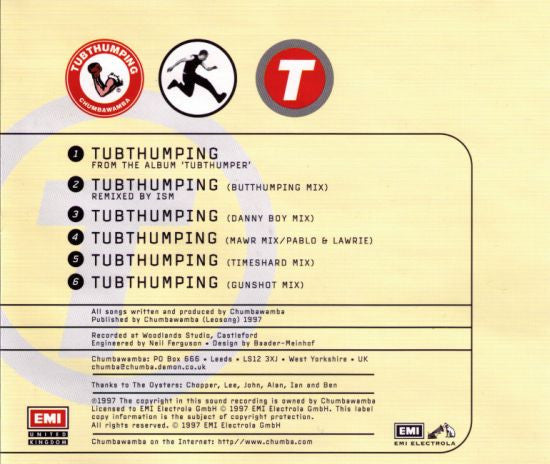 Chumbawamba : Tubthumping (CD, Single)