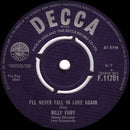 Billy Fury : In  Summer (7", Single)