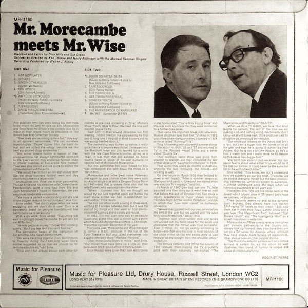 Morecambe & Wise : Mr. Morecambe Meets Mr. Wise (LP, Mono, RE)