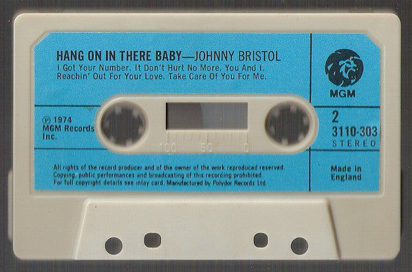 Johnny Bristol : Hang On In There Baby (Cass, Album)