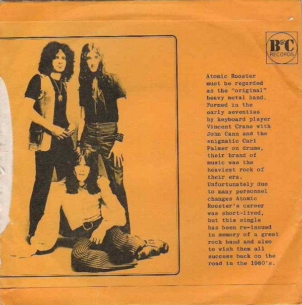 Atomic Rooster : Devil's Answer (7", Single)