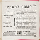 Perry Como : With A Song In My Heart (7", EP)