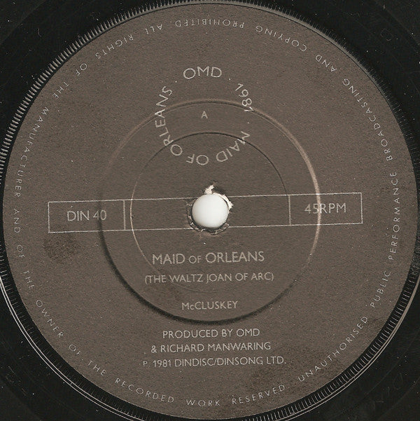 Orchestral Manoeuvres In The Dark : Maid Of Orleans (7", Single, Gre)