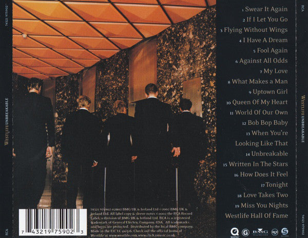 Westlife : Unbreakable-The Greatest Hits Vol. I (CD, Comp, Enh)
