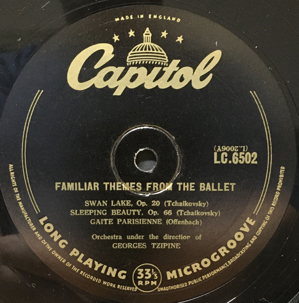 Georges Tzipine : Familiar Themes From The Ballet (10", Album, Comp)