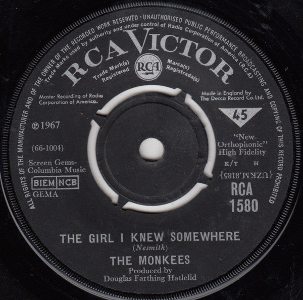 The Monkees : A Little Bit Me, A Little Bit You (7", Single)