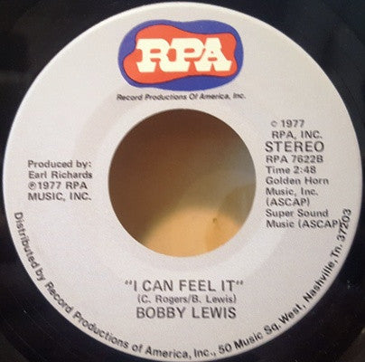Bobby Lewis (6) : What A Diff'rence A Day Makes (7", Single)
