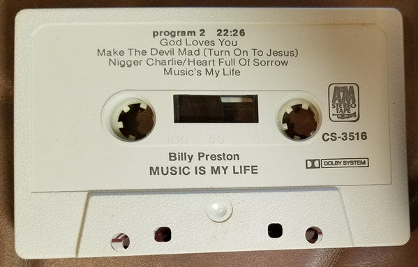 Billy Preston : Music Is My Life (Cass, Album, Club)