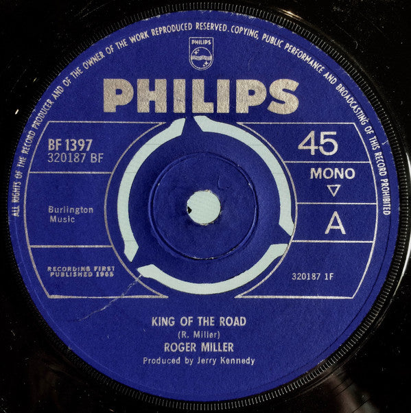 Roger Miller : King Of The Road (7", Single, Mono, Kno)