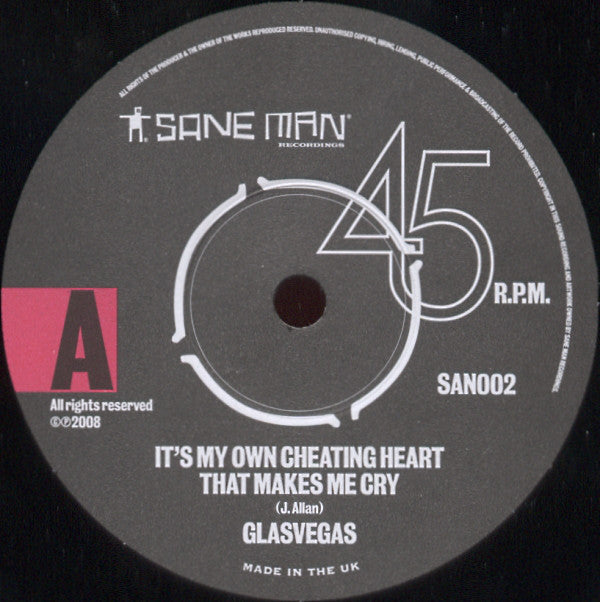 Glasvegas : It's My Own Cheating Heart That Makes Me Cry (7", Single, Ltd, Num)