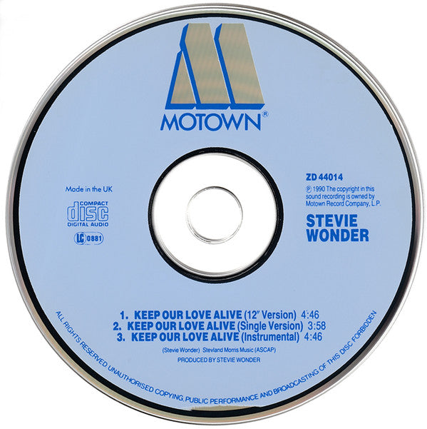 Stevie Wonder : Keep Our Love Alive (CD, Single)