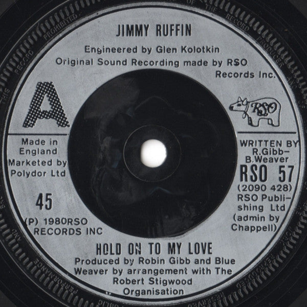 Jimmy Ruffin : Hold On To My Love (7", Single, Sil)