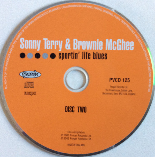 Sonny Terry & Brownie McGhee : Sportin´Life Blues (2xCD, Comp, RE, RM)