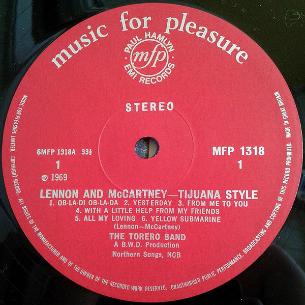 The Torero Band : Lennon & McCartney Tijuana Style (LP)