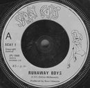 Stray Cats : Runaway Boys (7", Single, Sil)