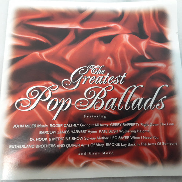 Various : The Greatest Pop Ballads (2xCD, Album, Comp, RM)